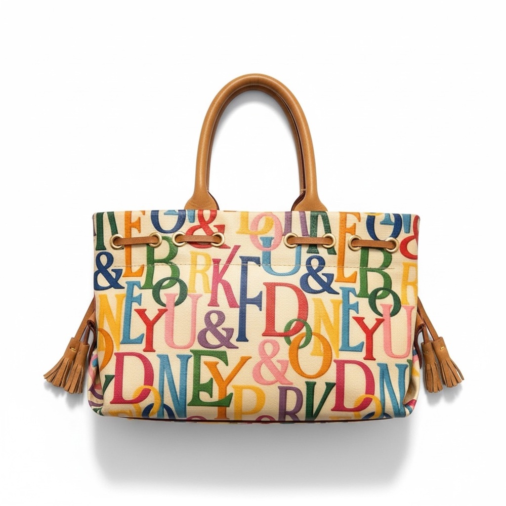 Dooney & Bourke Multicolor Letter Tote - Picture 2 of 11